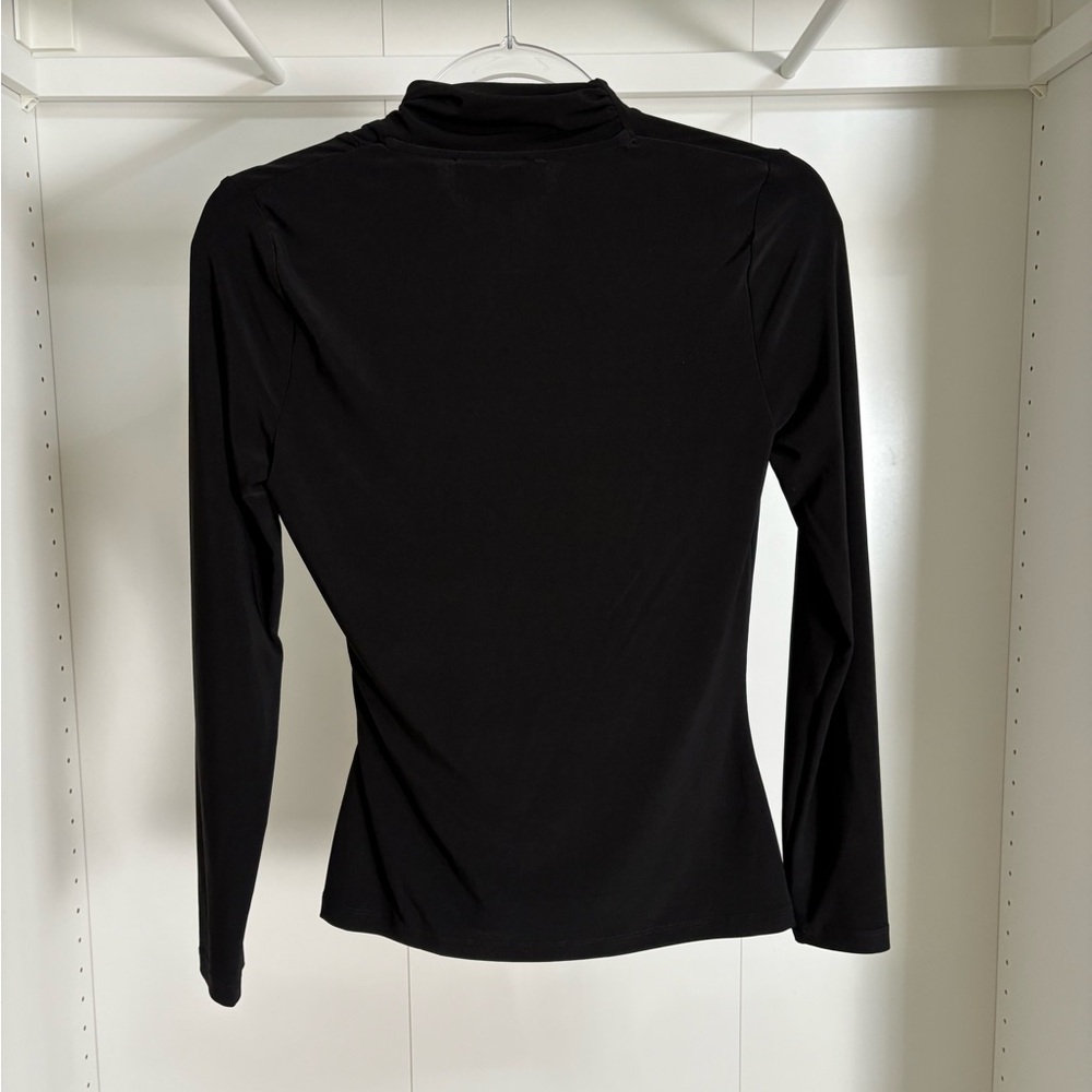 DKNY Black Wrap Top - Picture 3 of 3